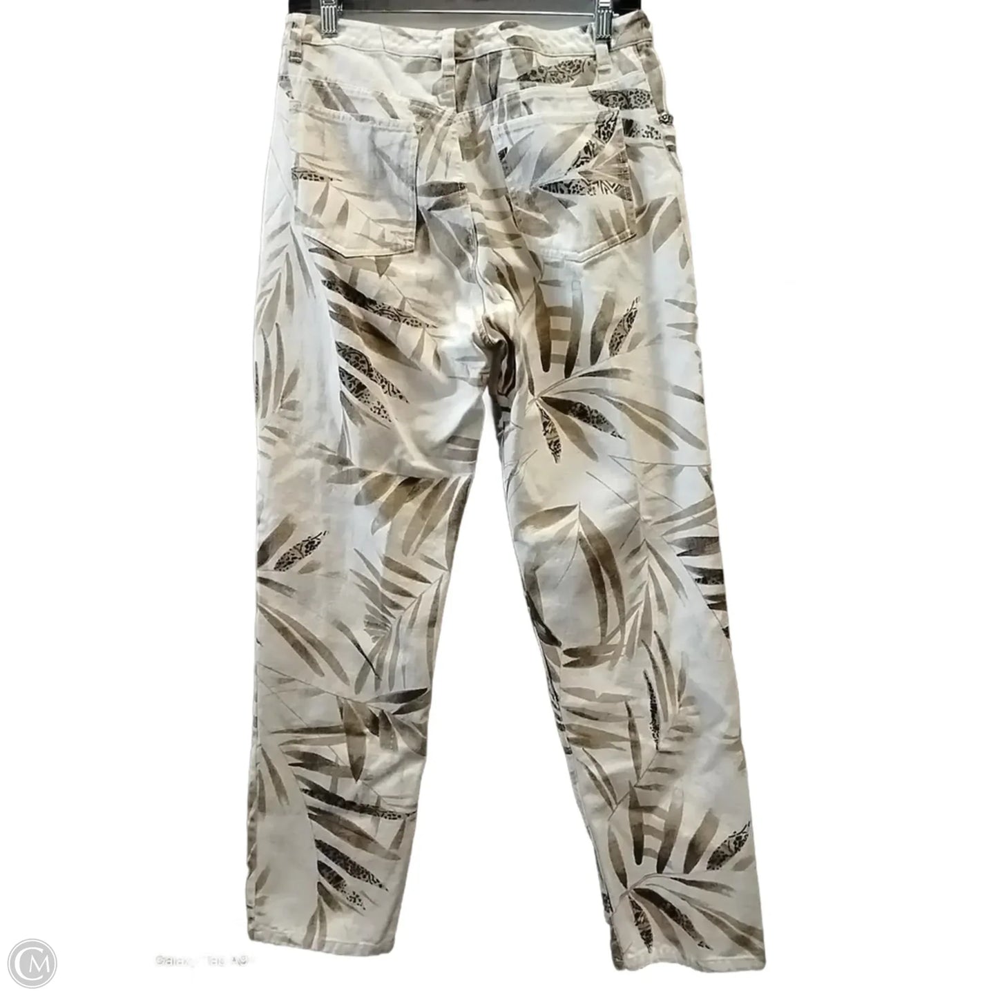 Jeans Boyfriend By Chicos In Floral Print, Size: 1