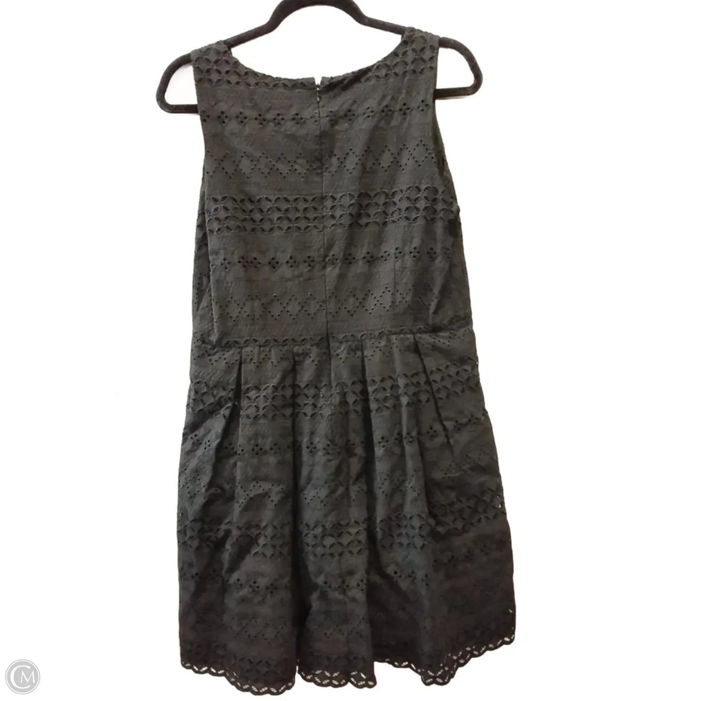 Dress Casual Midi By Loft In Black, Size: 12p
