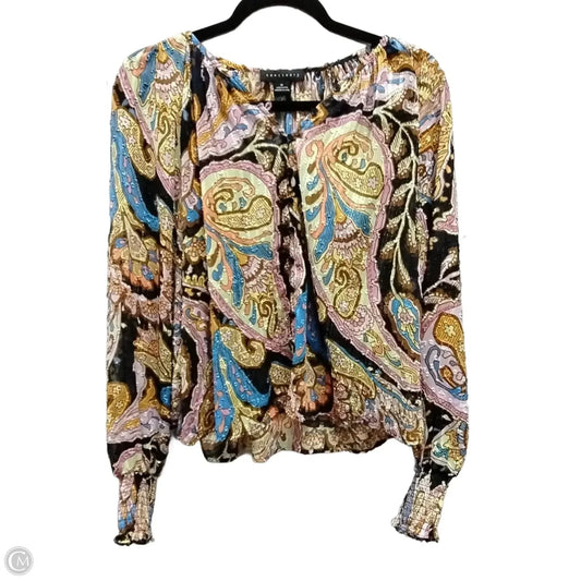 Blouse Long Sleeve By Sanctuary In Multi-colored, Size: Xs