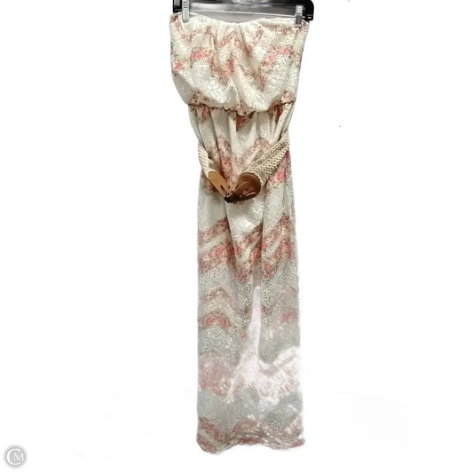 Dress Casual Maxi By No Boundaries In Floral Print, Size: L