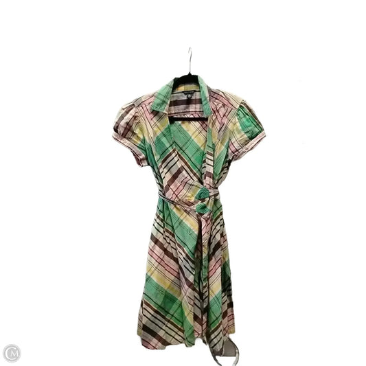 Dress Casual Midi By Tommy Hilfiger In Plaid Pattern, Size: Xl