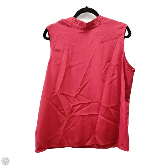 Blouse Sleeveless By Clothes Mentor In Red, Size: 2x