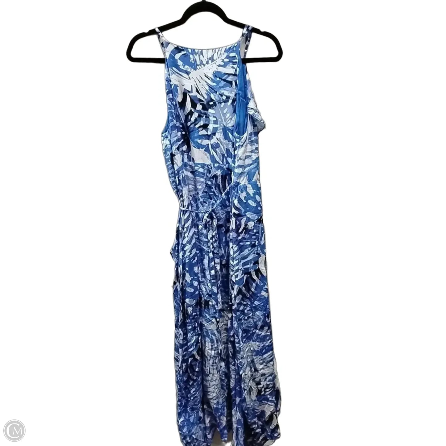 Dress Casual Maxi By Tahari In Blue, Size: L