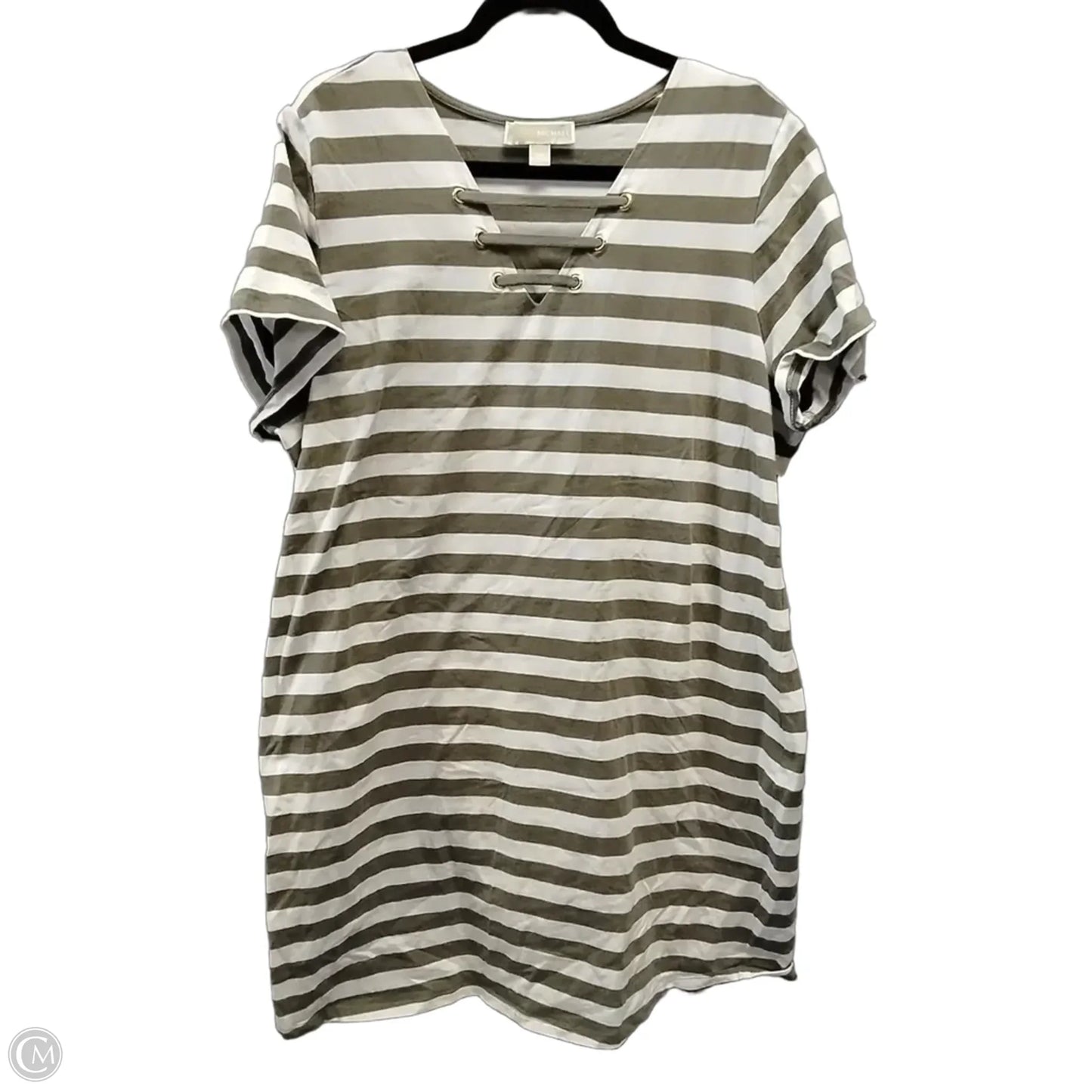Dress Casual Midi By Michael By Michael Kors In Striped Pattern, Size: 2x