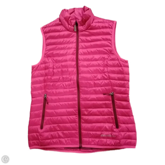 Vest Puffer & Quilted By Eddie Bauer In Pink, Size: Xs