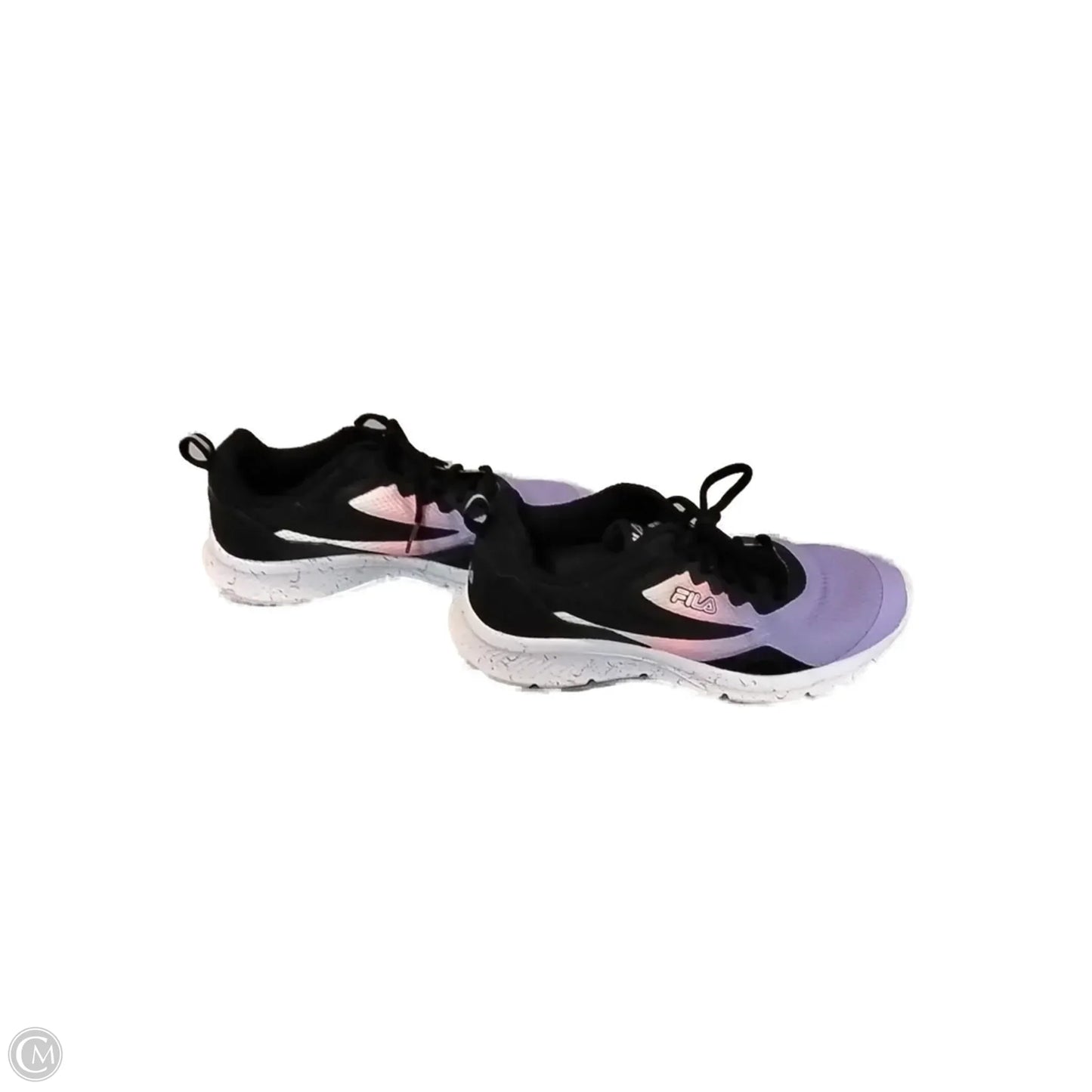 Shoes Athletic By Fila In Black & Purple, Size: 7