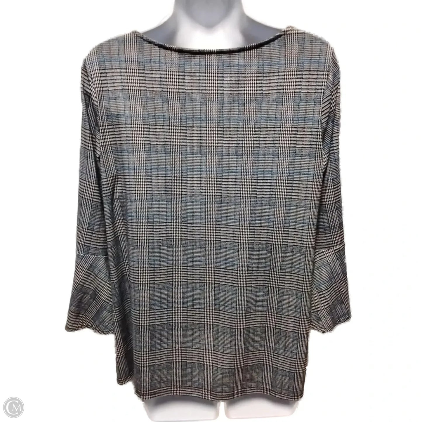 Top Long Sleeve By Alyx In Checkered Pattern, Size: S