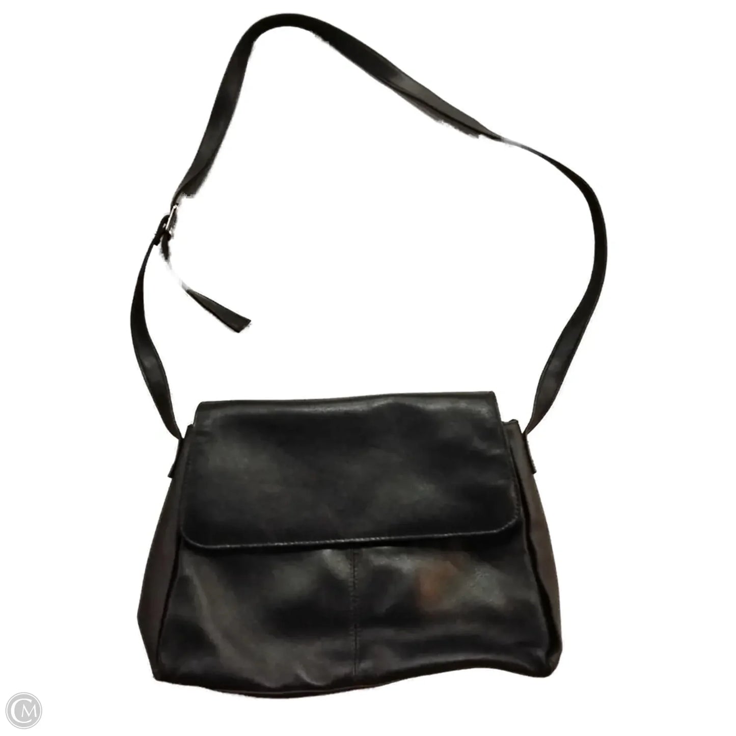 Crossbody Leather By Croft And Barrow, Size: Medium