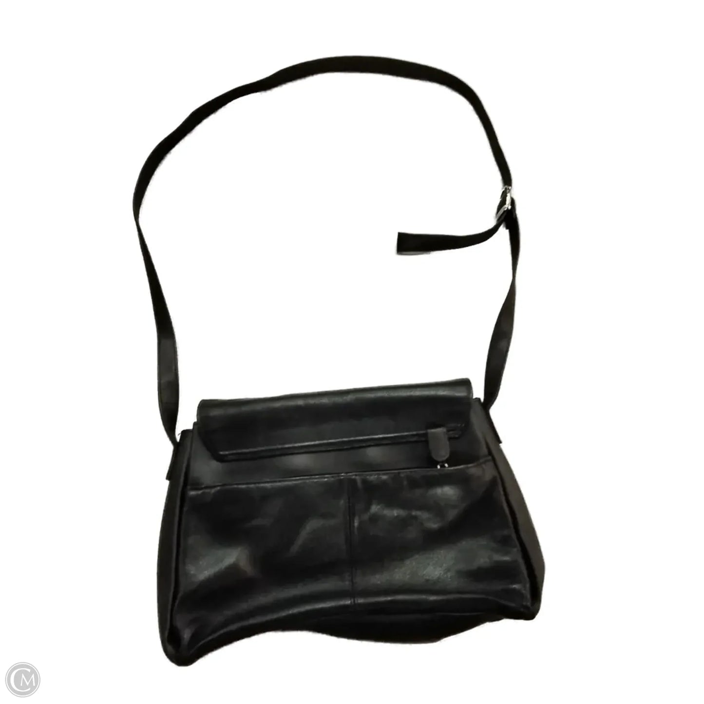 Crossbody Leather By Croft And Barrow, Size: Medium