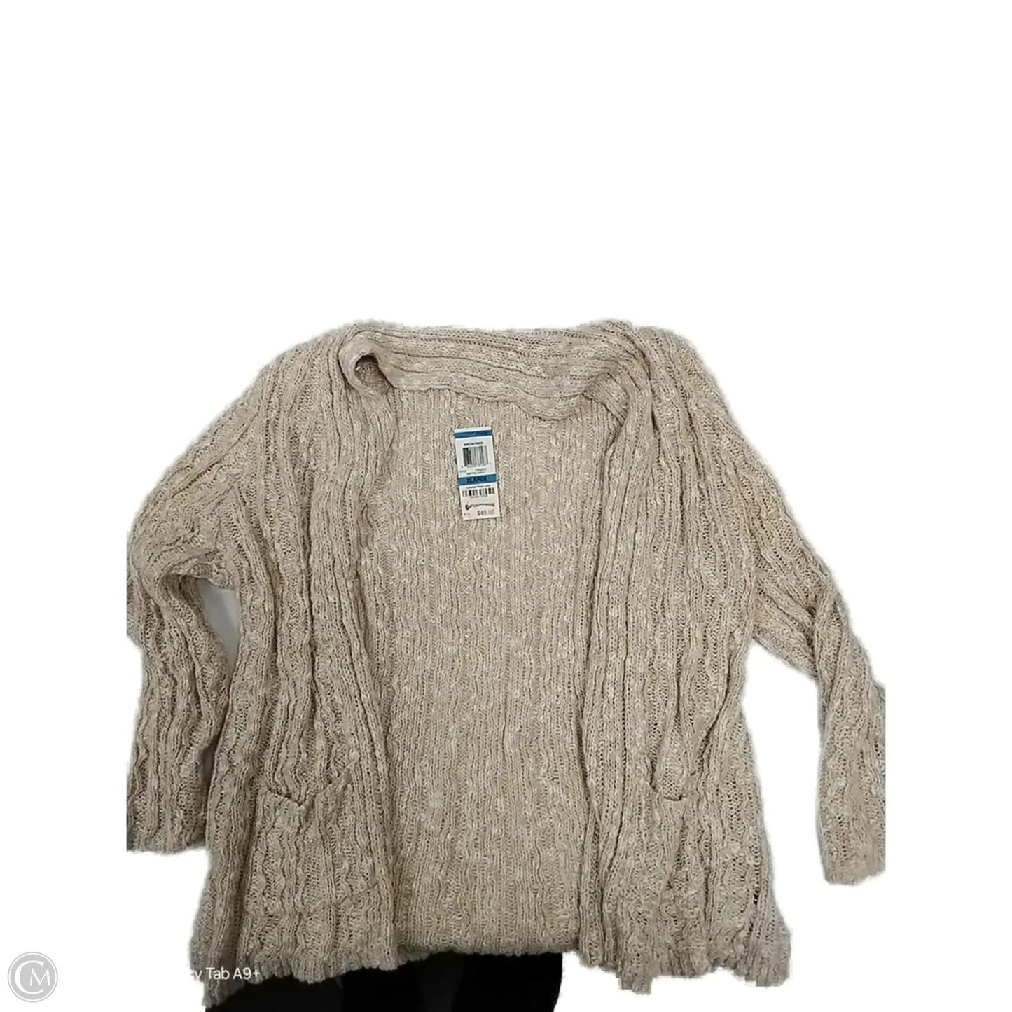 Sweater Cardigan By America Rag In Tan, Size: Xl