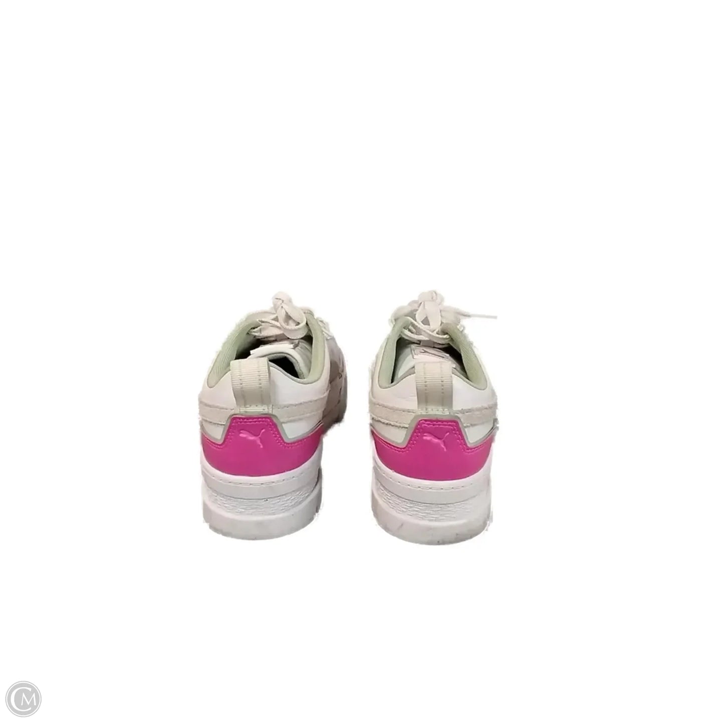 Shoes Sneakers By Puma In Green & White, Size: 10