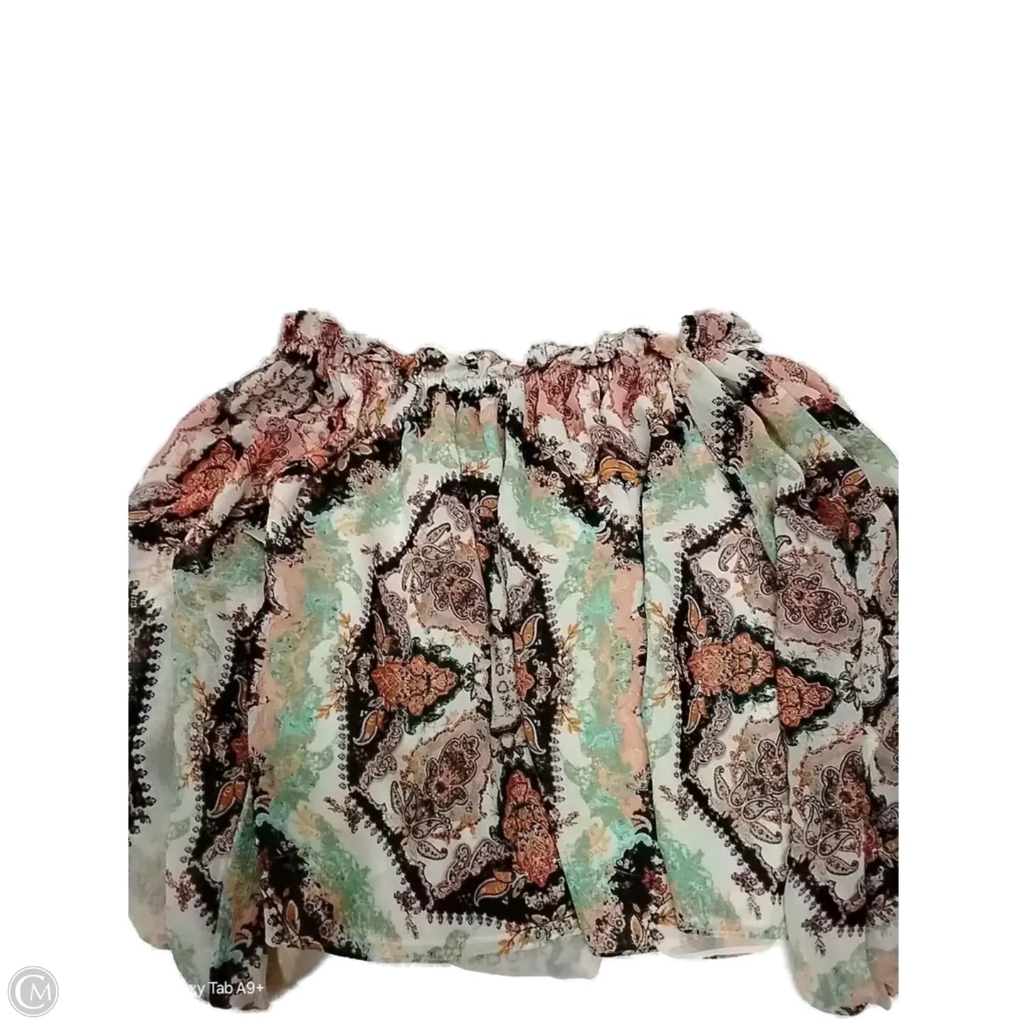 Blouse Long Sleeve By Inc In Paisley Print, Size: Xl