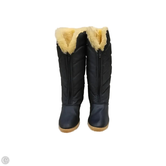 Boots Snow By Clothes Mentor In Navy, Size: 6.5