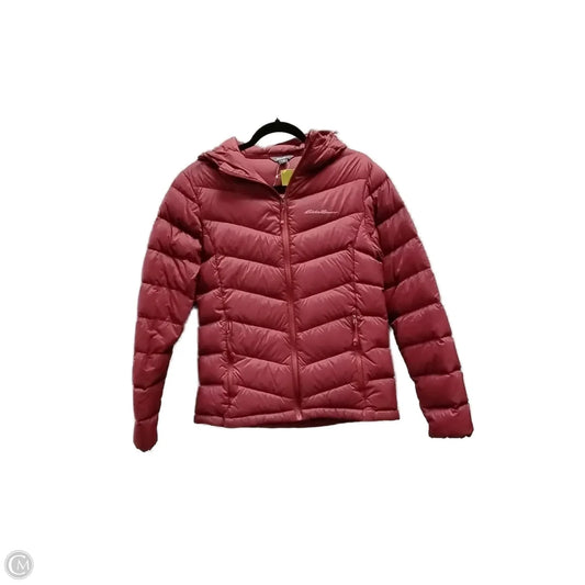 Coat Puffer & Quilted By Eddie Bauer In Red, Size: S