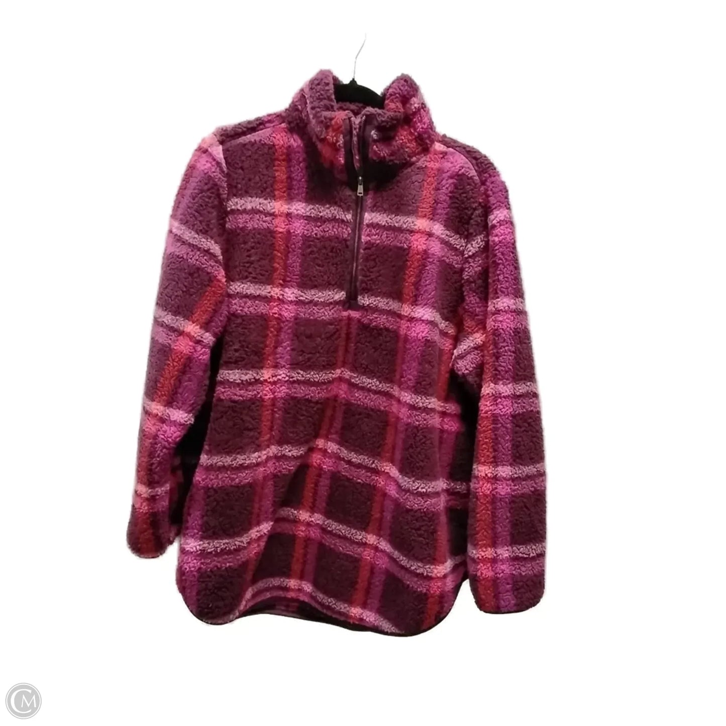 Sweater By Terra & Sky In Purple & Red, Size: 2x