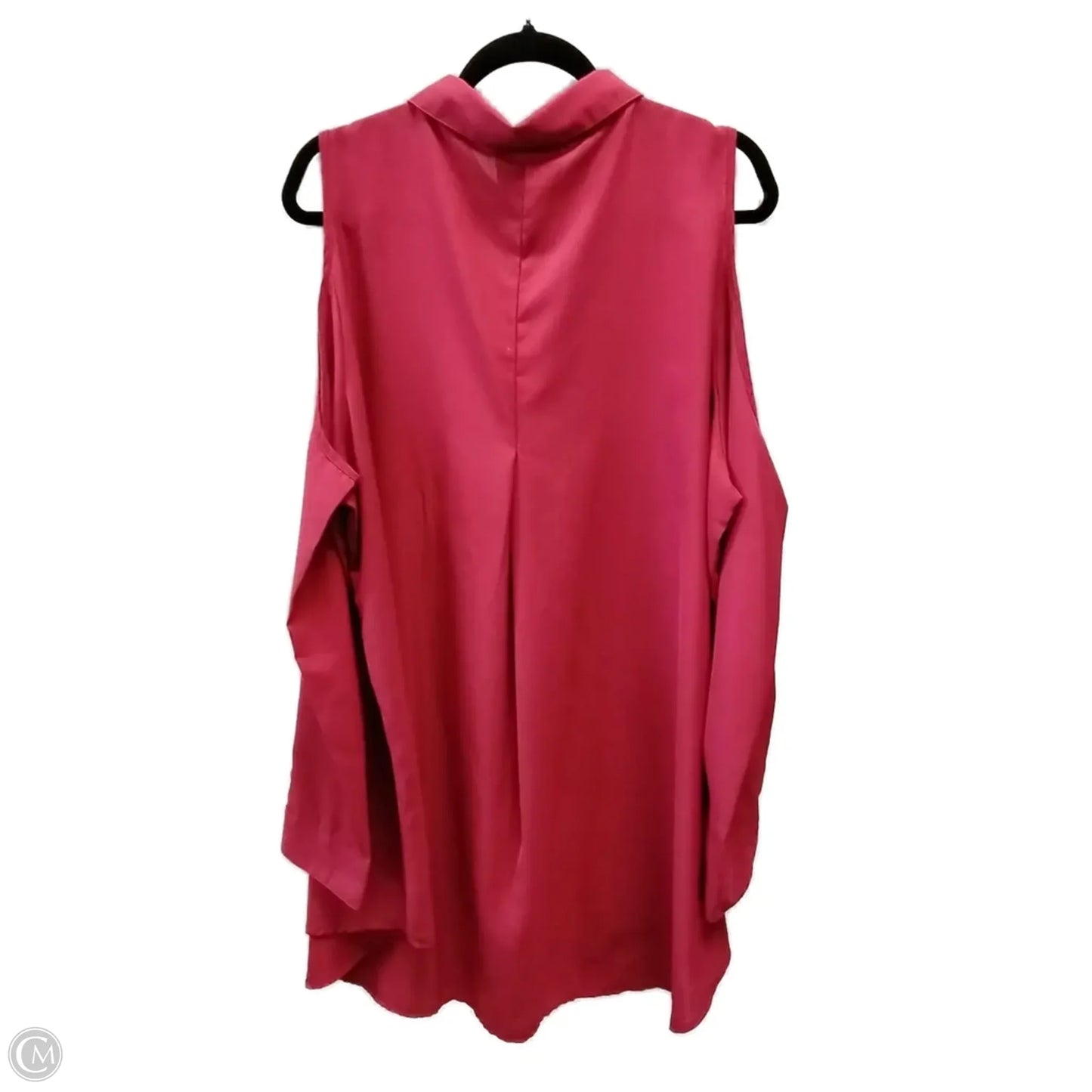Blouse Long Sleeve By Clothes Mentor In Red, Size: 2x