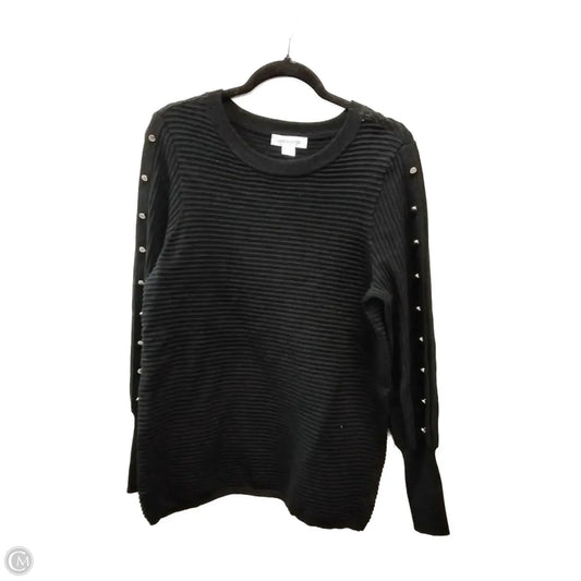 Top Long Sleeve By Liz Claiborne In Black, Size: M