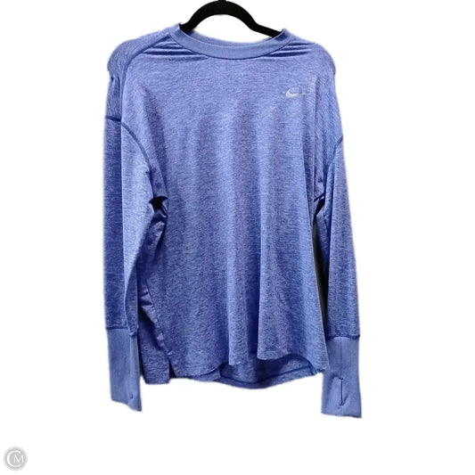 Athletic Top Long Sleeve Crewneck By Nike Apparel In Purple, Size: Xl