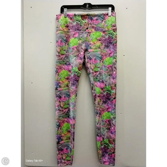 Athletic Pants By Lululemon In Floral Print, Size: L