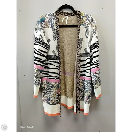 Sweater Cardigan By Anthropologie In Animal Print, Size: S