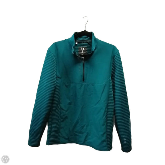 Athletic Sweatshirt Crewneck By Under Armour In Teal, Size: M