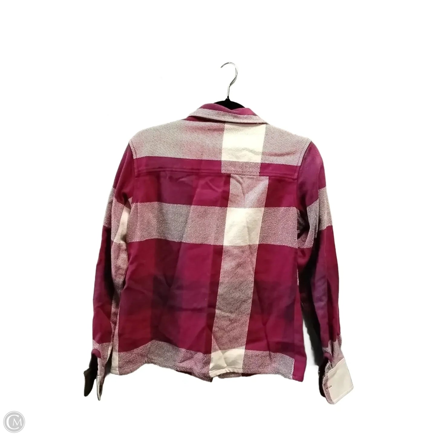 Top Long Sleeve By Cabelas In Plaid Pattern, Size: M