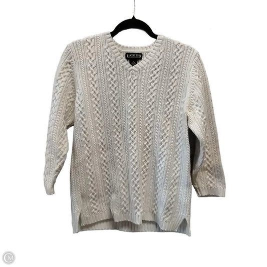 Sweater By Lands End In White, Size: S