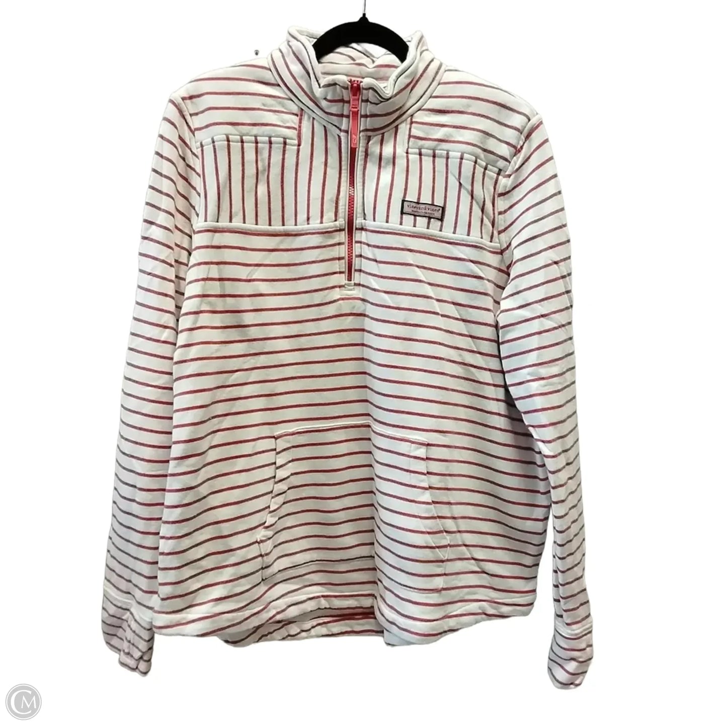 Sweatshirt Crewneck By Vineyard Vines In Red & White, Size: Xl