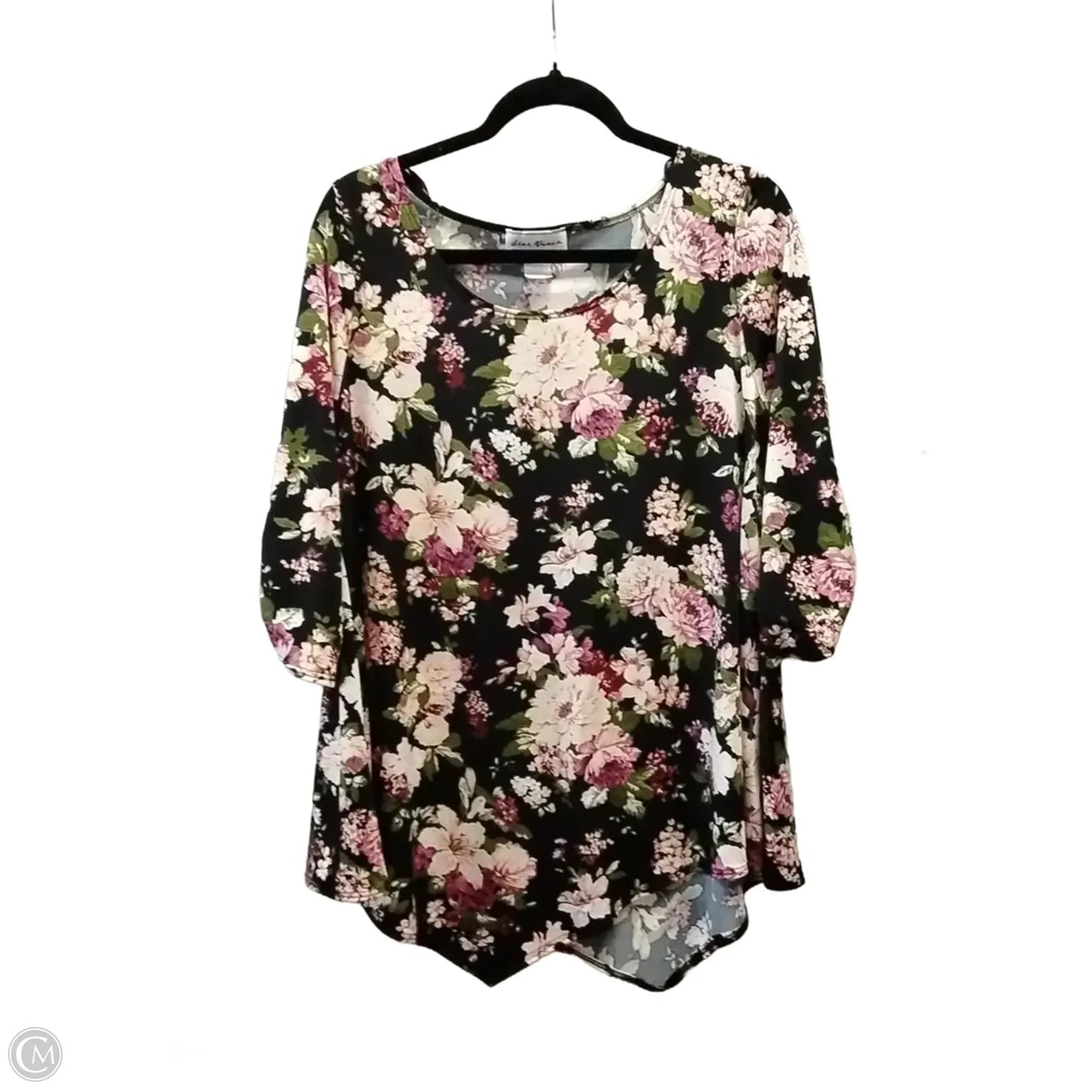 Top Long Sleeve By Clothes Mentor In Floral Print, Size: 2x
