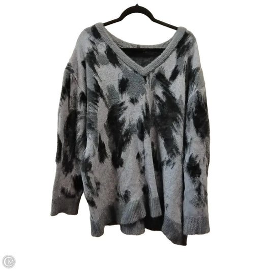 Sweater By Clothes Mentor In Grey, Size: 2x