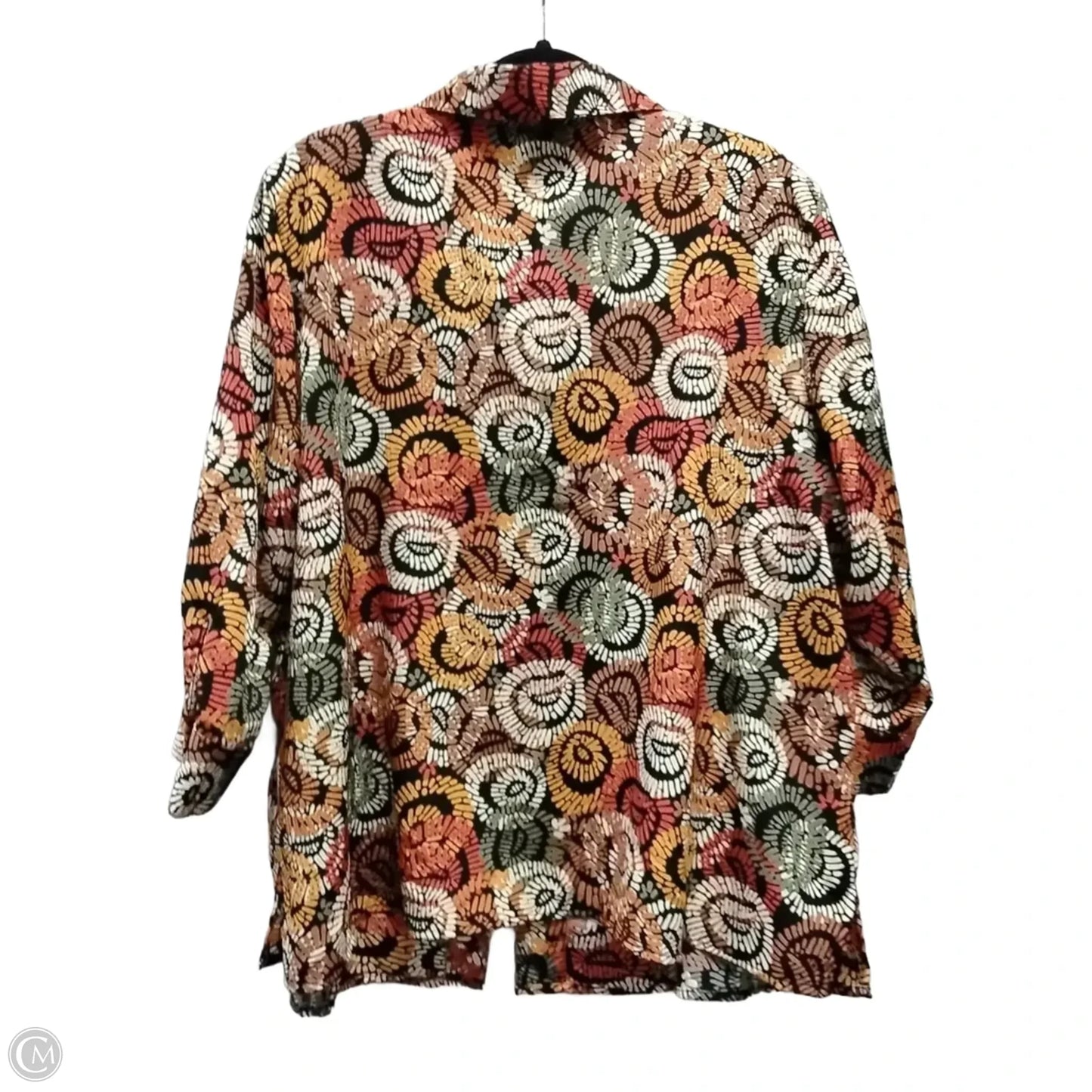 Top Long Sleeve By George In Geometric Pattern, Size: 4x