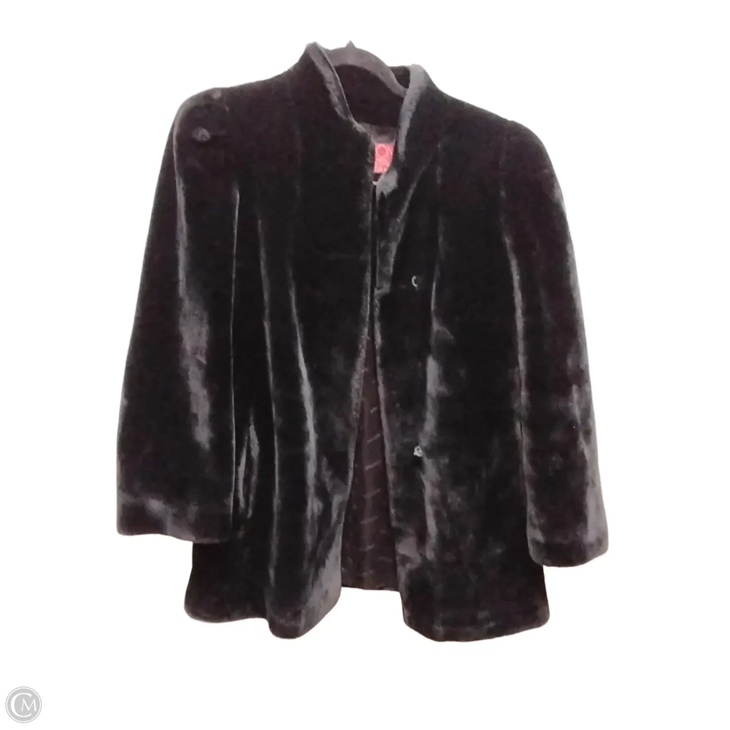 Coat Faux Fur & Sherpa By Sasson In Black, Size: M