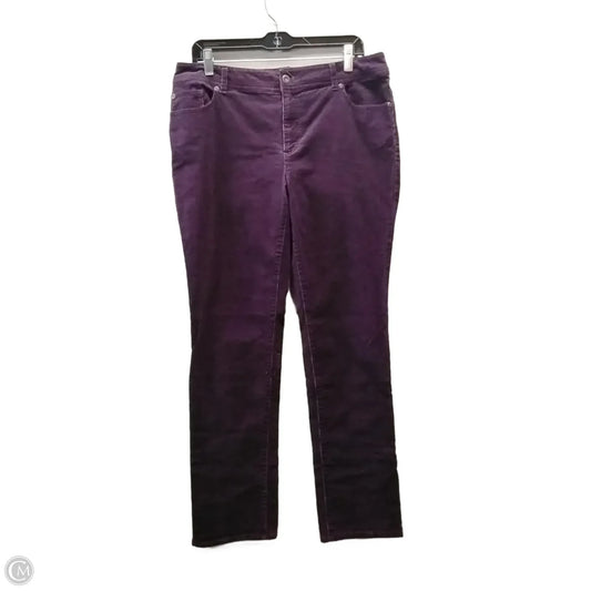Jeans Straight By Chicos In Purple, Size: M