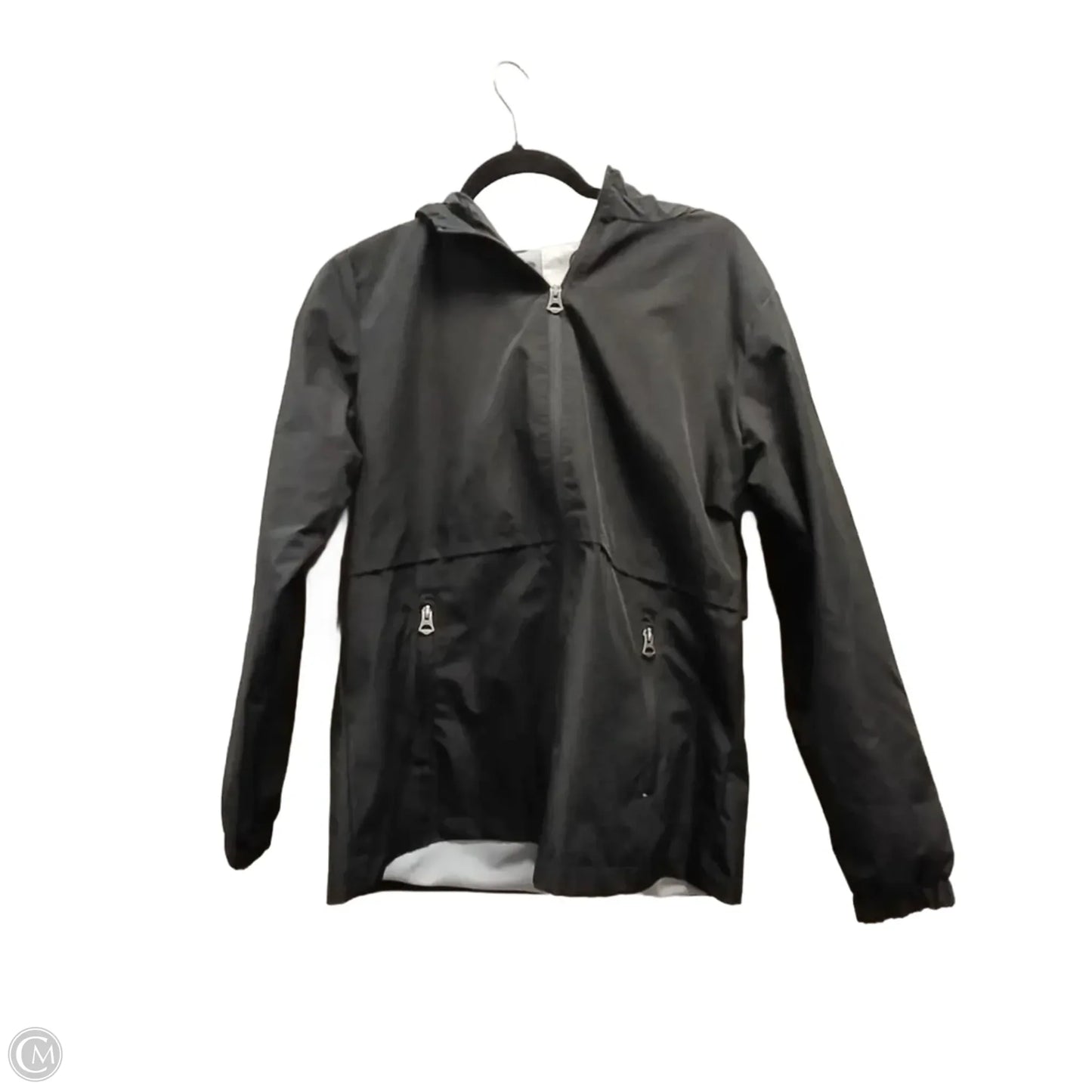 Jacket Windbreaker By Weatherproof In Black, Size: M