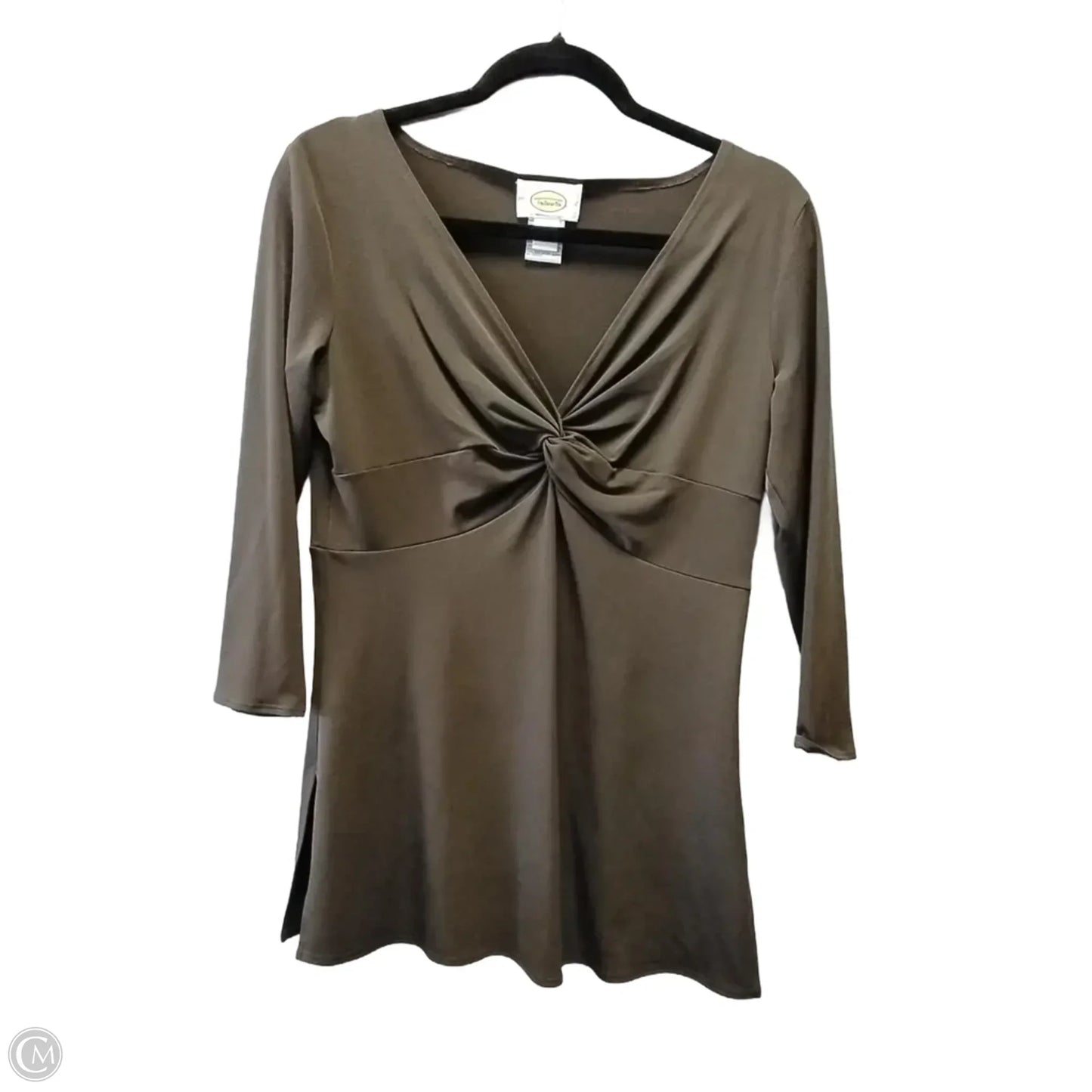 Top Long Sleeve Basic By Talbots In Brown, Size: 6