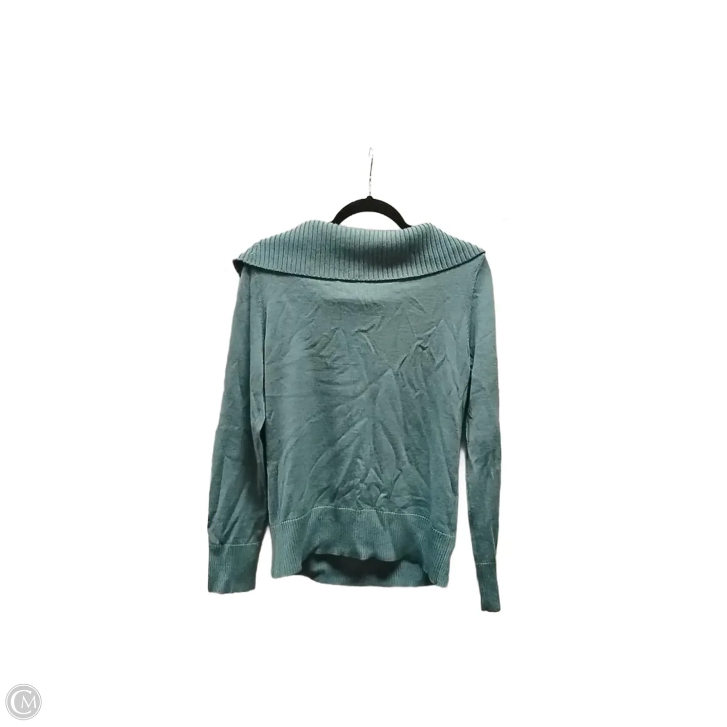 Top Long Sleeve By Ann Taylor In Teal, Size: L
