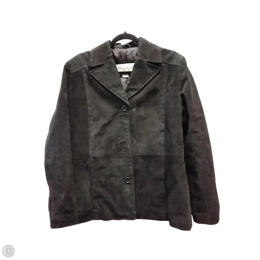 Jacket Leather By Vintage In Black, Size: Xl