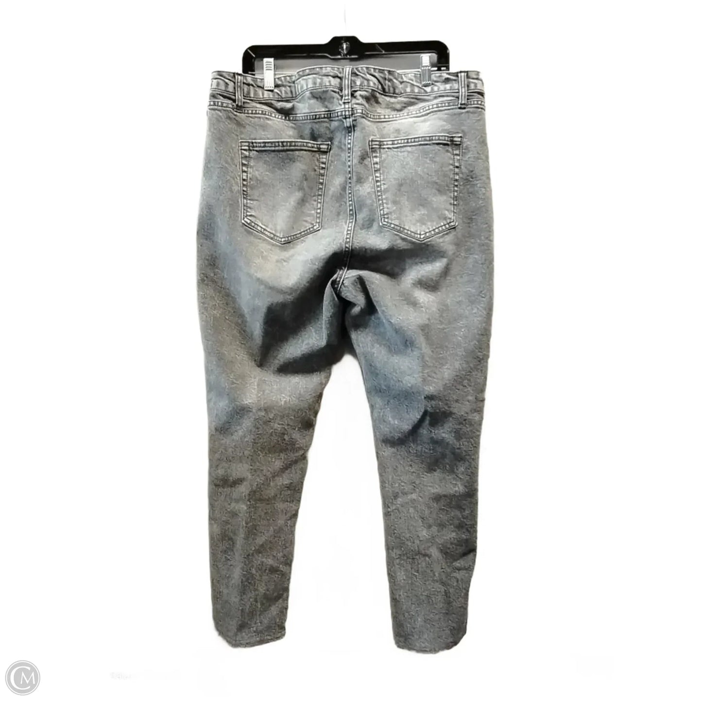 Jeans Straight By Juicy Couture In Black Denim, Size: 18w