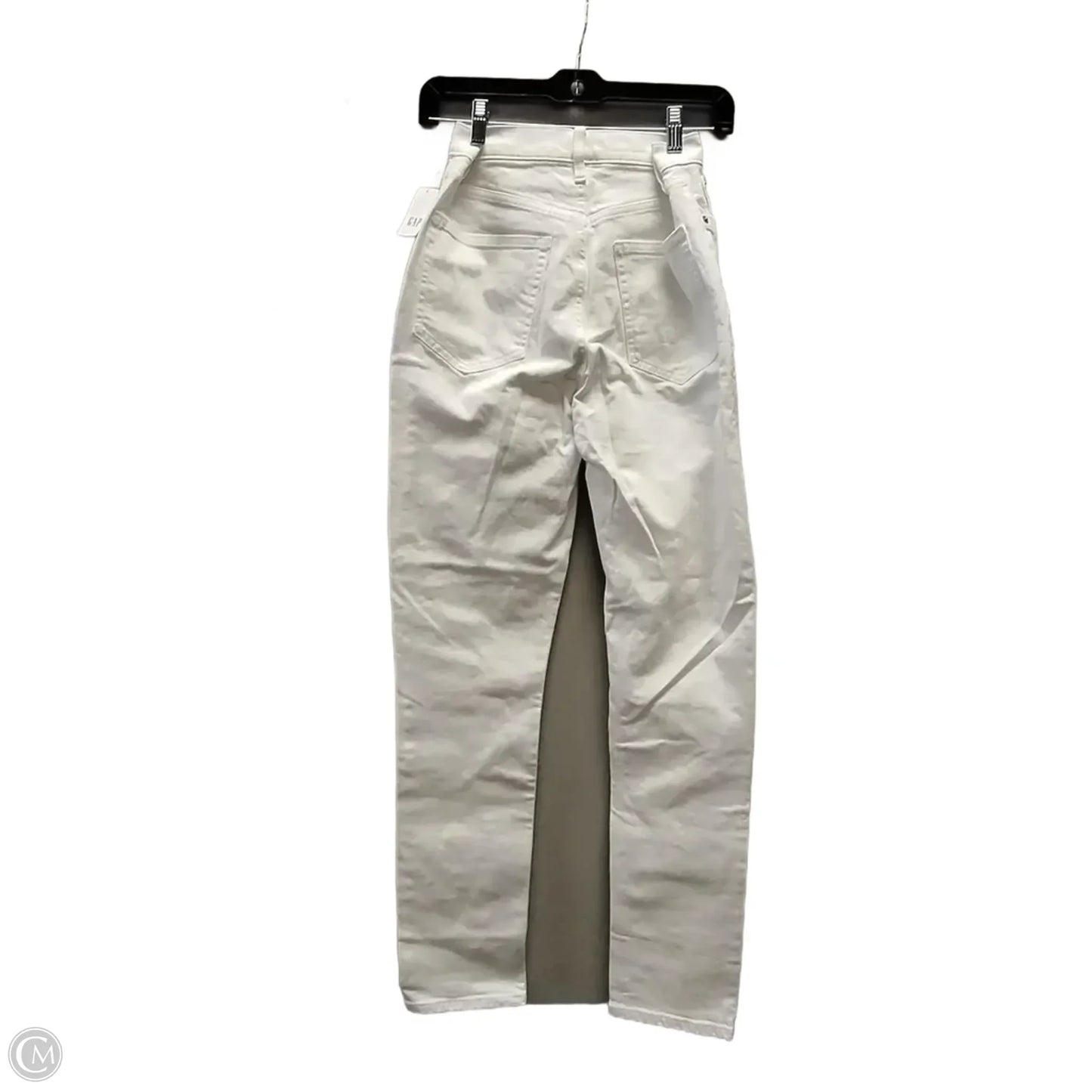 Jeans Straight By Gap In White, Size: 6l