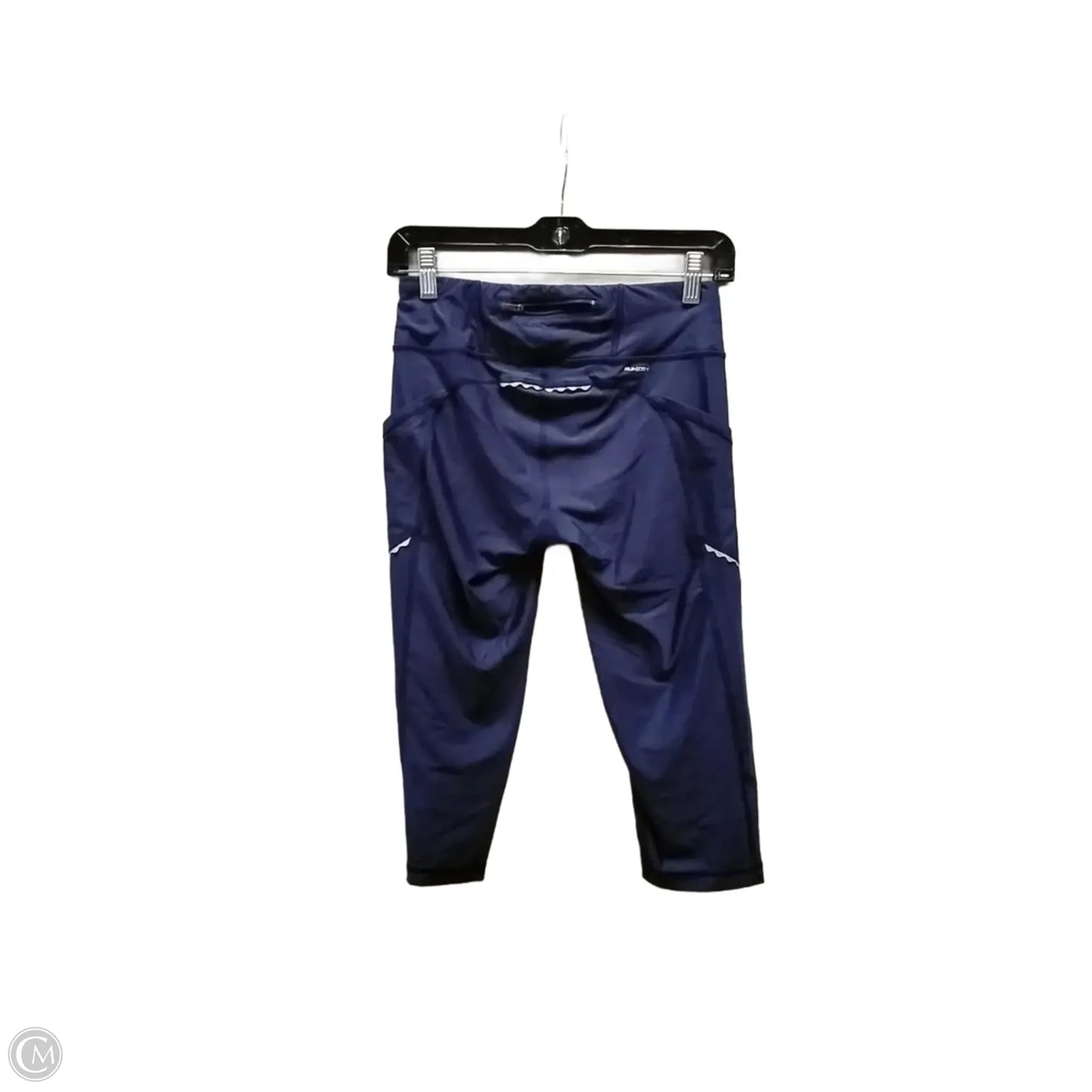 Athletic Leggings Capris By Saucony In Navy, Size: M