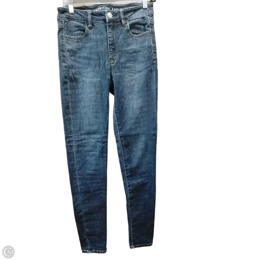 Jeans Jeggings By American Eagle In Blue Denim, Size: 6
