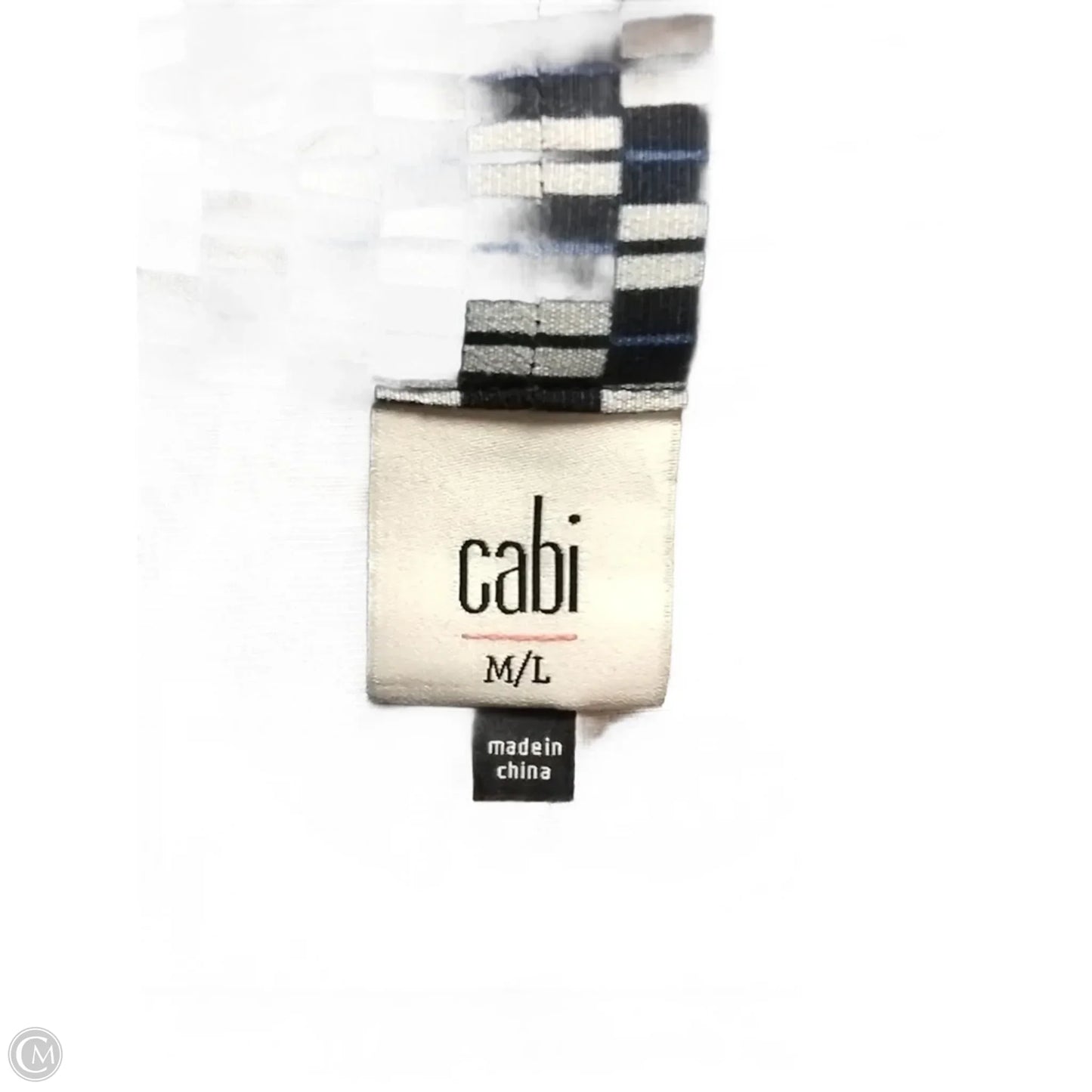 Cardigan By Cabi In Blue & White, Size: M