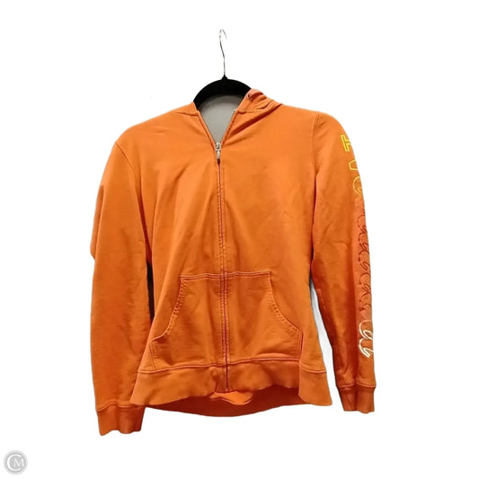 Sweatshirt Hoodie By Nautica In Orange, Size: M