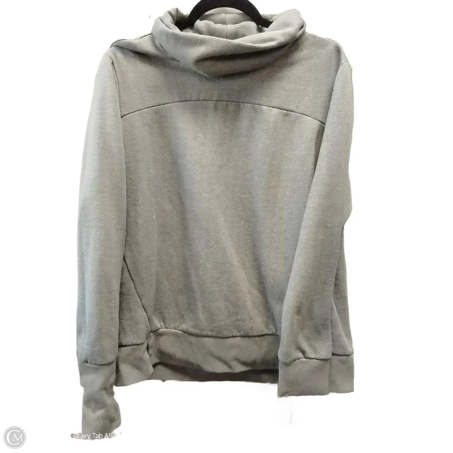 Sweatshirt Collar By Avia In Grey, Size: M