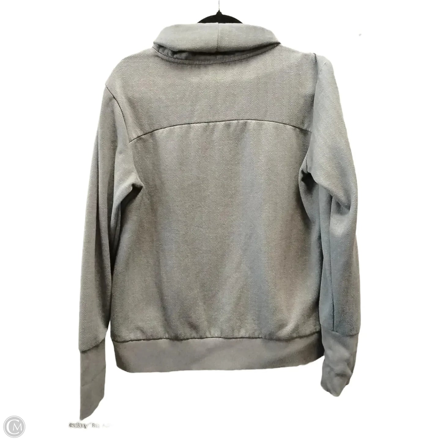Sweatshirt Collar By Avia In Grey, Size: M