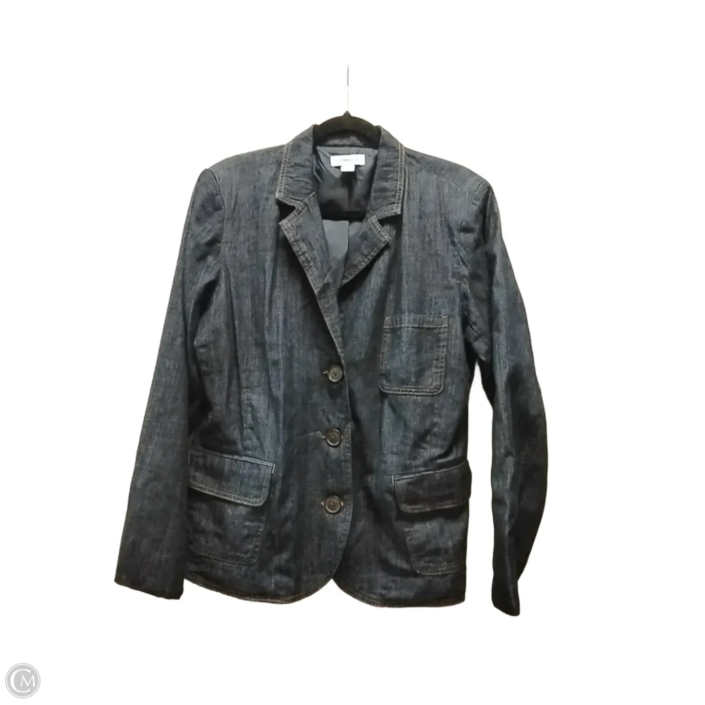 Blazer By Liz Claiborne In Blue Denim, Size: 1x