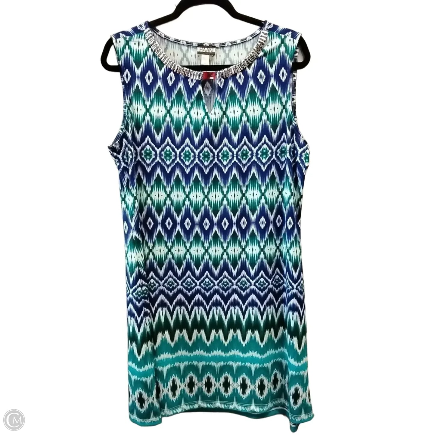 Dress Casual Midi By Haani In Blue & Purple, Size: Xl
