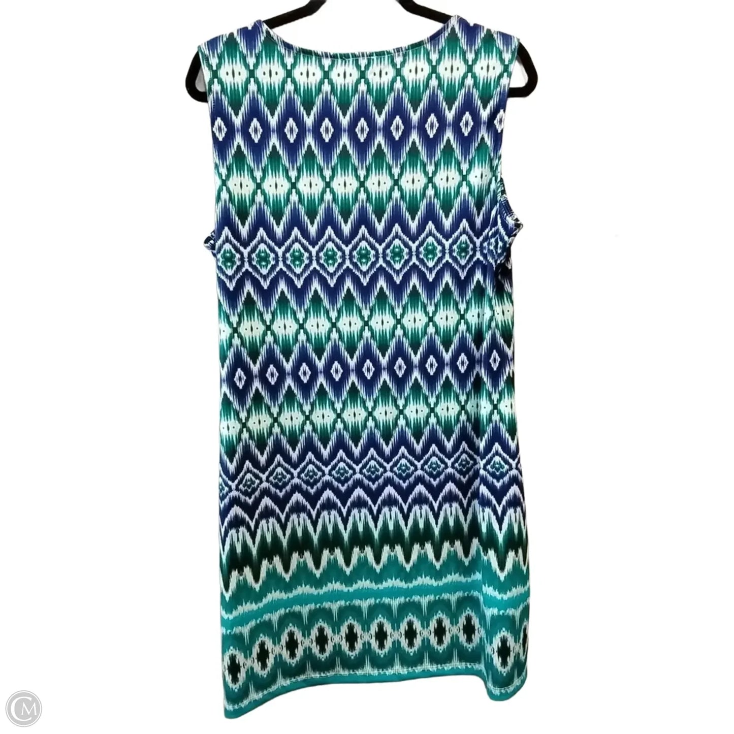 Dress Casual Midi By Haani In Blue & Purple, Size: Xl