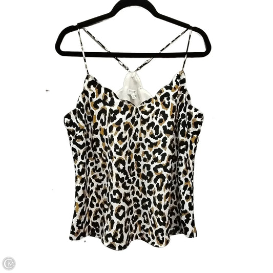 Top Sleeveless By J. Crew In Animal Print, Size: M