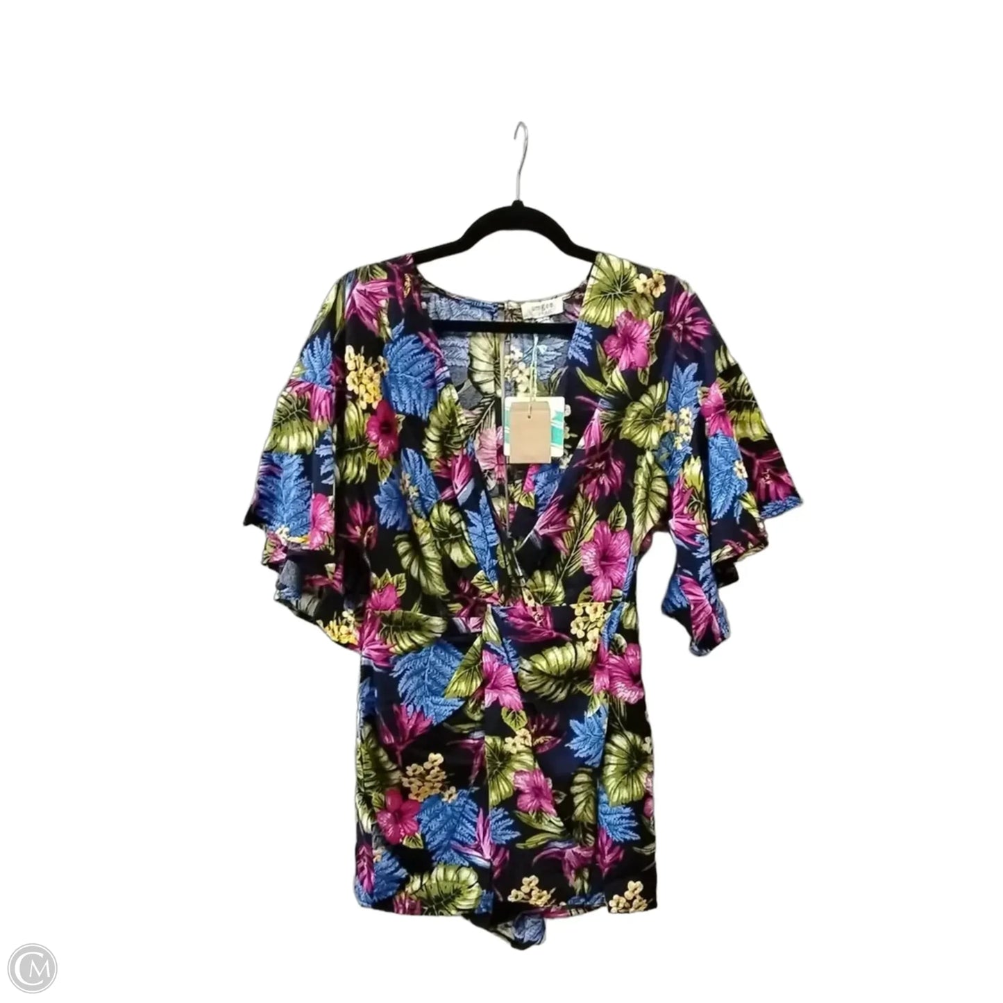 Romper By Umgee In Floral Print, Size: 4
